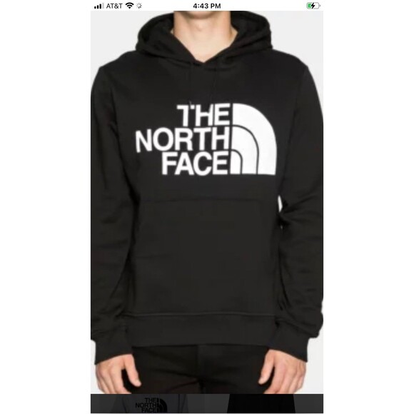 Men’s Classic Black The North Face Hoodie, Hooded Sweatshirt SZ L - Picture 1 of 11